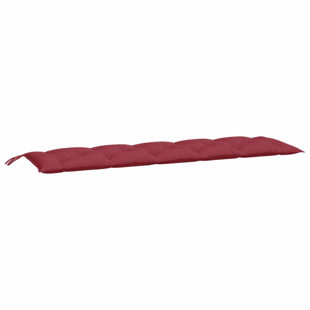 Vidaxl Gartenbank Kissen 180x50x7 cm Oxford Stoff Wein rot