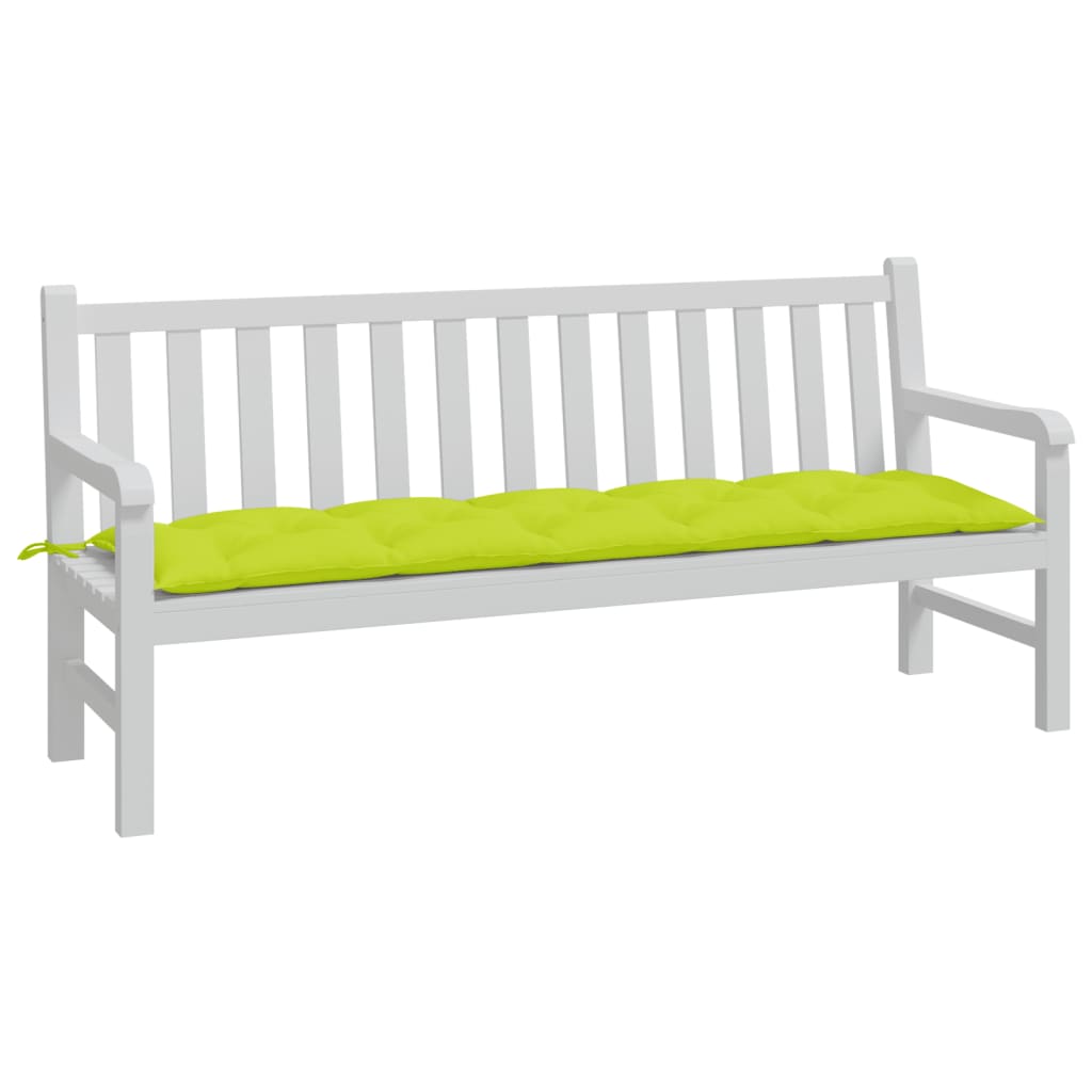 VidaXL Gartenbankauflage 180x50x7 cm Oxford-Stoff hellgrün
