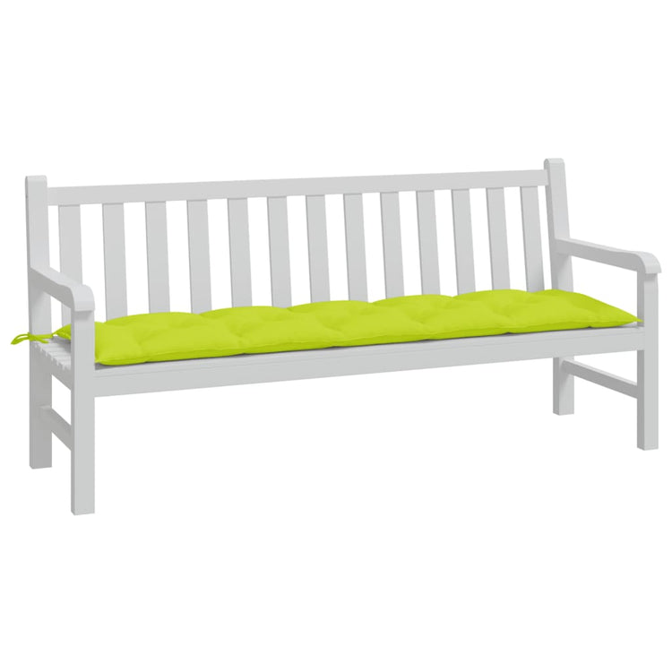 VidaXL Gartenbankauflage 180x50x7 cm Oxford-Stoff hellgrün