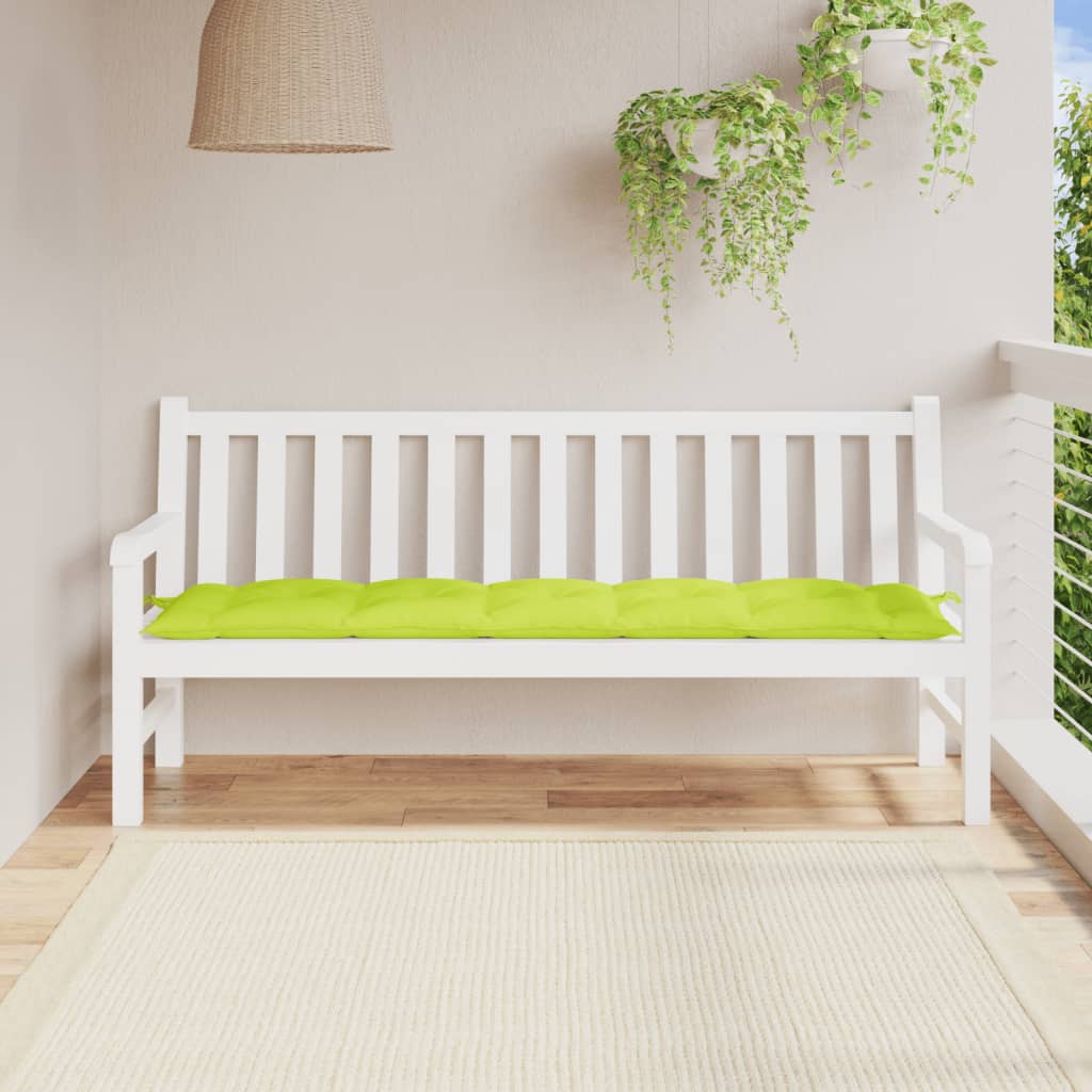 VidaXL Gartenbankauflage 180x50x7 cm Oxford-Stoff hellgrün
