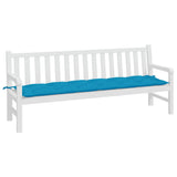 Vidaxl Gartenbank Kissen 200x50x7 cm Oxford Stoff hellblau - afbeelding 3