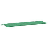 Vidaxl Garden Bench Kissen 200x50x7 cm Stoff grün - afbeelding 2