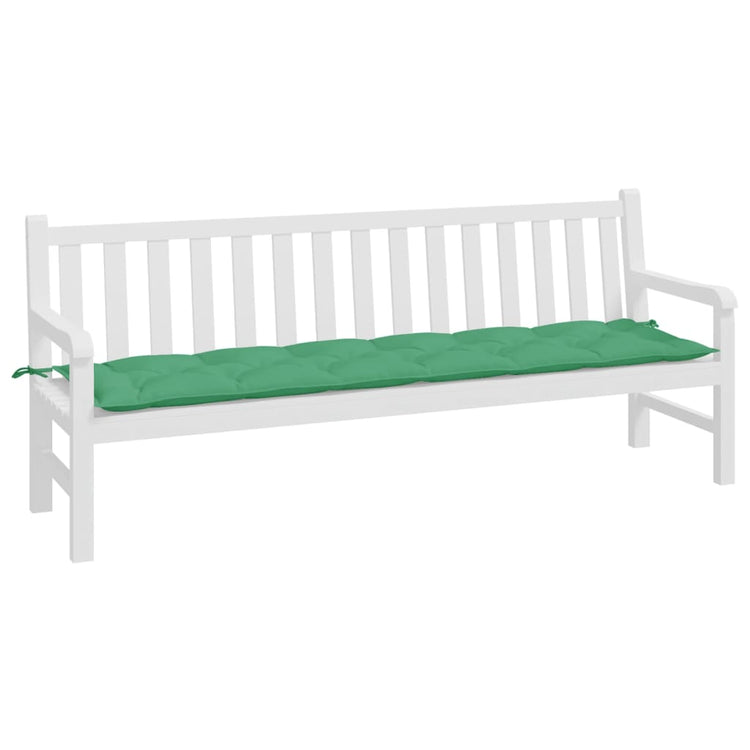 Vidaxl Garden Bench Kissen 200x50x7 cm Stoff grün
