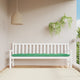 Vidaxl Garden Bench Kissen 200x50x7 cm Stoff grün
