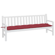 Vidaxl Garden Bench Kissen 200x50x7 cm Oxford Stoff Wein rot - afbeelding 3