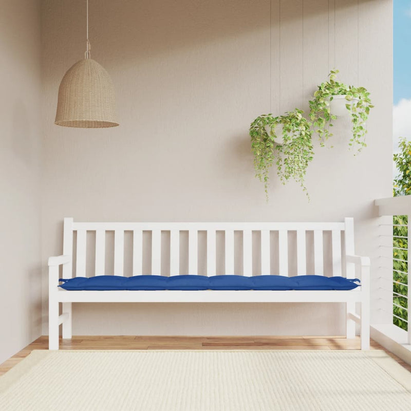 Vidaxl Garden Bench Kissen 200x50x7 cm Oxford Fabric Royal Blau