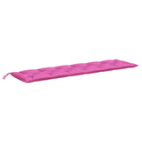 Vidaxl Garden Bench Kissen 200x50x7 cm Stoff rosa - afbeelding 2