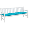 Vidaxl Garden Bench Kissen 200x50x7 cm Stoff Türkis