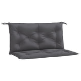 Vidaxl Gartenbankkissen 2 ST 100x50x7 cm Oxford Stoffanthrazit -gelöscht - afbeelding 2