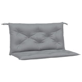Vidaxl Gartenbank Kissen 2 Stcs 100x50x7 cm Oxford Stoff grau - afbeelding 2