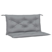 Vidaxl Gartenbank Kissen 2 Stcs 100x50x7 cm Oxford Stoff grau - afbeelding 2