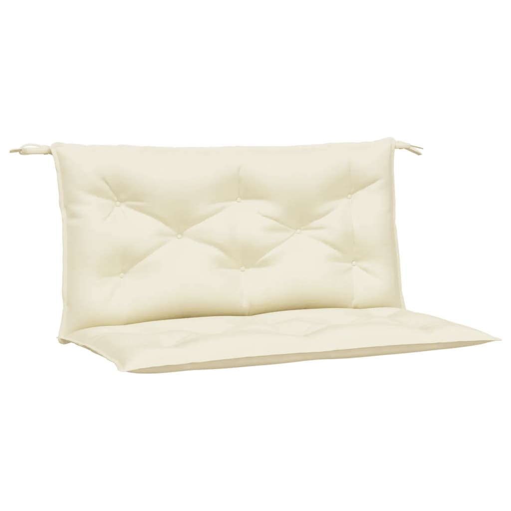 Vidaxl Gartenbankkissen 2 Stcs 100x50x7 cm Oxford Stoff Crème -Colored