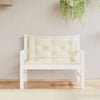 Vidaxl Gartenbankkissen 2 Stcs 100x50x7 cm Oxford Stoff Crème -Colored