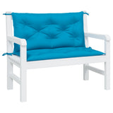 Vidaxl Gartenbank Kissen 2 ST 100x50x7 cm Oxford Stoff hellblau - afbeelding 3