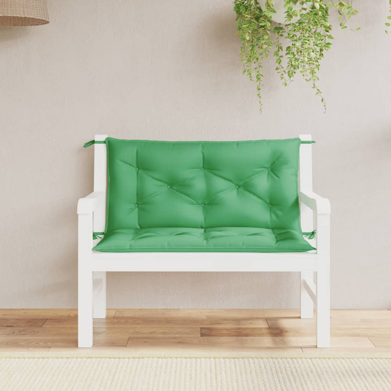Vidaxl Gartenbank Kissen 2 Stcs 100x50x7 cm Oxford Fabric Green