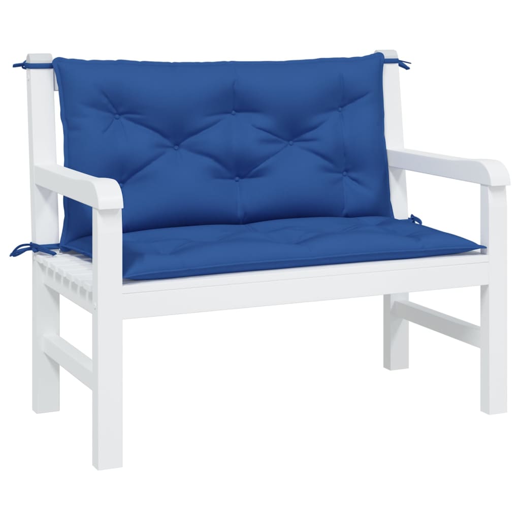 Vidaxl Gartenbank Kissen 2 Stcs 100x50x7 cm Oxford Fabric Royal Blau
