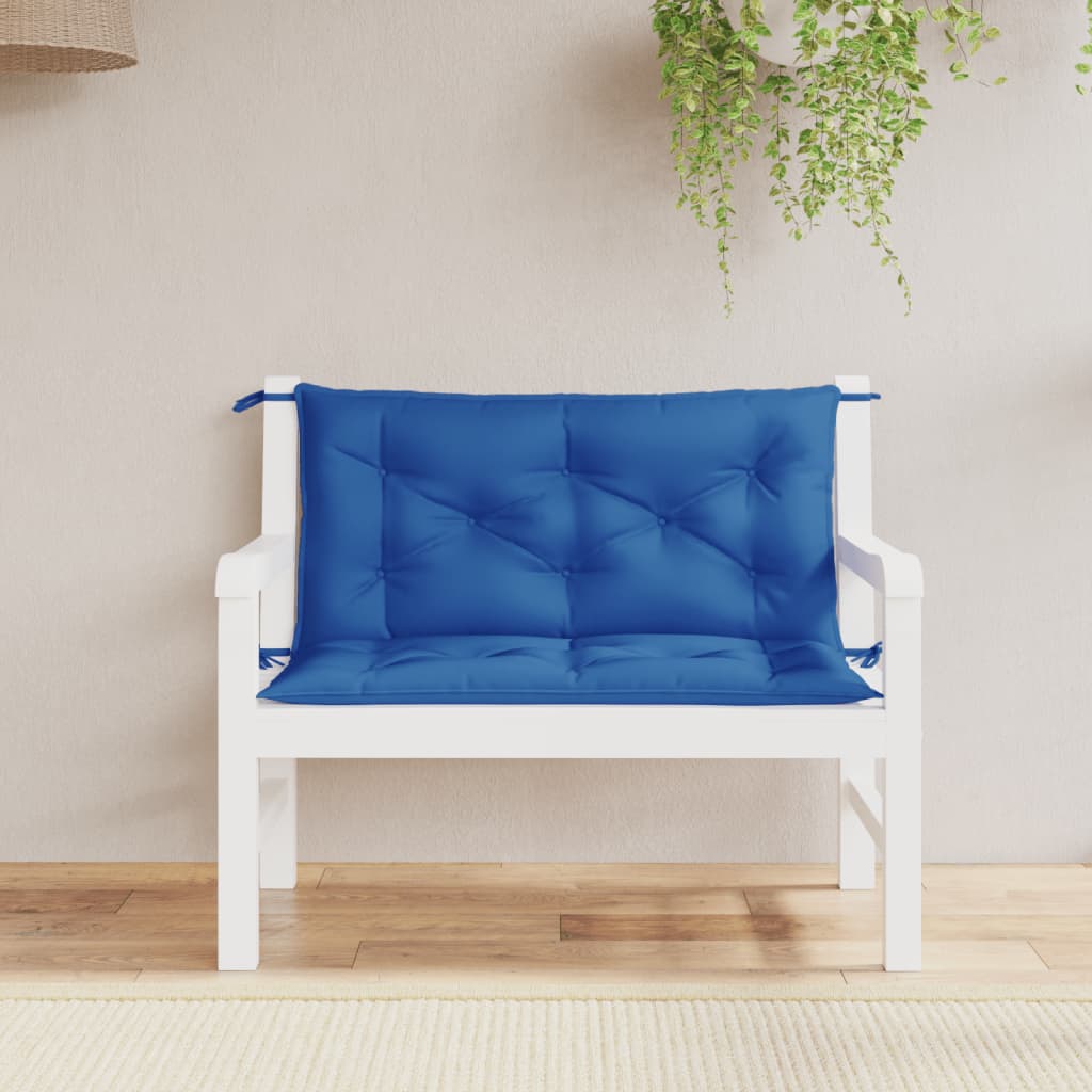 Vidaxl Gartenbank Kissen 2 Stcs 100x50x7 cm Oxford Fabric Royal Blau