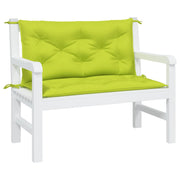 Vidaxl Gartenbank Kissen 2 ST 100x50x7 cm Oxford Stoff klar grün - afbeelding 3