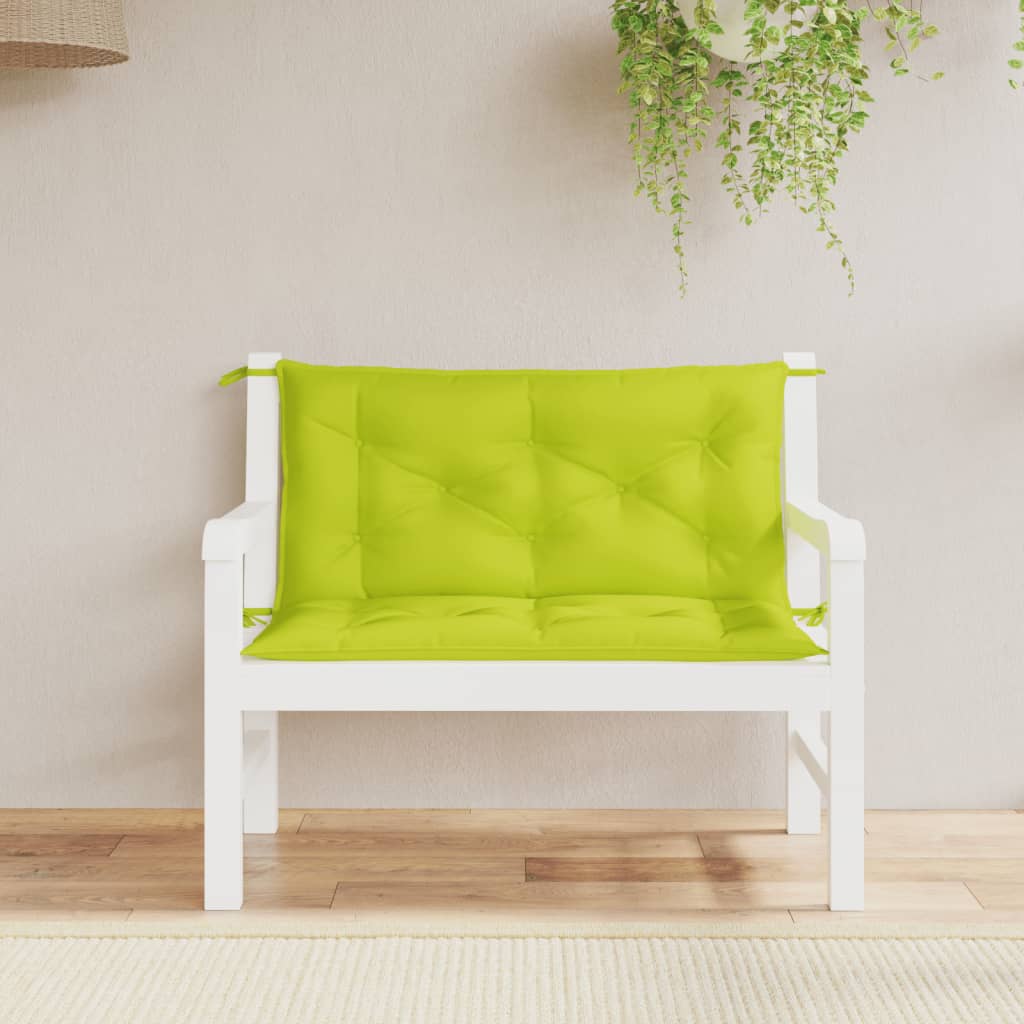 Vidaxl Gartenbank Kissen 2 ST 100x50x7 cm Oxford Stoff klar grün