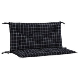 Vidaxl Gartenbank Kissen 2 Stedman -Muster 100x50x7 cm Stoff schwarz - afbeelding 2