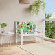 Vidaxl Garden Bench Pushions 2 PCs 100x50x7 cm Stoff Multi -Colored