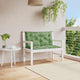 VIDAXL GARDE BENCH CUTHIONS 2 PCS Blattmuster 100x50x7 cm Stoff