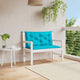 Vidaxl Gartenbank Kissen 2 ST 100x50x7 cm Stoff Türkis