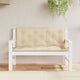 Vidaxl Garden Bench Pushions 2 Stcs 120x50x7 cm Oxford Stoff Beige