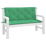 Vidaxl Gartenbankkissen 2 Stcs 120x50x7 cm Oxford Fabric Green - afbeelding 3