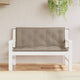 Vidaxl Gartenbankkissen 2 Stcs 120x50x7 cm Oxford Stofftaupe
