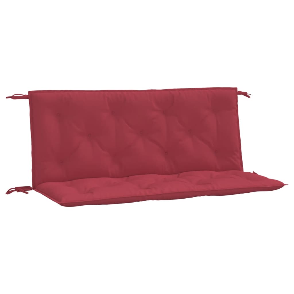 Vidaxl Gartenbank Kissen 2 Stcs 120x50x7 cm Oxford Stoff Wein rot