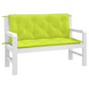 Vidaxl Gartenbank Kissen 2 Stcs 120x50x7 cm Oxford Stoff klar grün