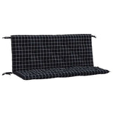 Vidaxl Gartenbank Kissen 2 Stedman -Muster 120x50x7 cm Stoff schwarz - afbeelding 2