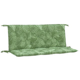 VIDAXL GARDE BENCH CUTHIONS 2 PCS Blattmuster 120x50x7 cm Stoff - afbeelding 2