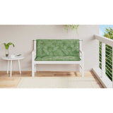 VIDAXL GARDE BENCH CUTHIONS 2 PCS Blattmuster 120x50x7 cm Stoff - afbeelding 3