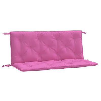 Vidaxl Gartenbankkissen 2 Stcs 120x50x7 cm Stoff rosa