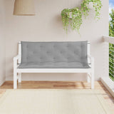 Vidaxl Gartenbank Kissen 2 ST 150x50x7 cm Oxford Stoff grau - afbeelding 1