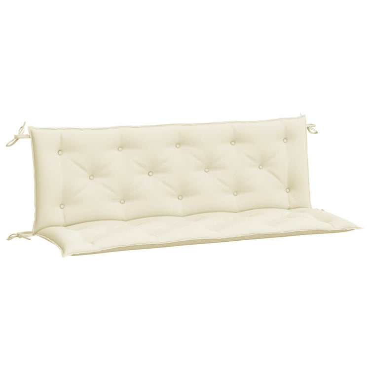 Vidaxx Gartenbankauflagen 2 Stk. 150x50x7 cm Oxford-Stoff cremeweiß