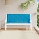 Vidaxl Gartenbank Kissen 2 ST 150x50x7 cm Oxford Stoff hellblau - afbeelding 1
