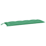 Vidaxl Gartenbank Kissen 2 ST 150x50x7 cm Oxford Stoff grün - afbeelding 3