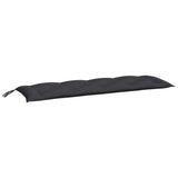 Vidaxl Gartenbank Kissen 2 ST 150x50x7 cm Oxford Stoff schwarz - afbeelding 3
