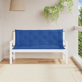 Vidaxl Gartenbank Kissen 2 ST 150x50x7 cm Oxford Stoff Blau - afbeelding 1