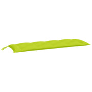 Vidaxl Gartenbank Kissen 2 ST 150x50x7 cm Oxford Stoff klar grün - afbeelding 3