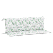 VIDAXL GARDE BENCH CUTHIONS 2 PCS Blattmuster 150x50x7 cm Stoff - afbeelding 2