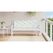 VIDAXL GARDE BENCH CUTHIONS 2 PCS Blattmuster 150x50x7 cm Stoff - afbeelding 3