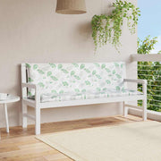 VIDAXL GARDE BENCH CUTHIONS 2 PCS Blattmuster 150x50x7 cm Stoff - afbeelding 1