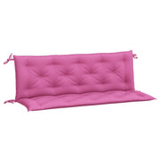 Vidaxl Gartenbank Kissen 2 ST 150x50x7 cm Stoff rosa - afbeelding 2