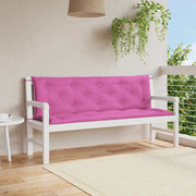 Vidaxl Gartenbank Kissen 2 ST 150x50x7 cm Stoff rosa - afbeelding 1
