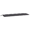 Vidaxl Gartenbankkissen 2 Stcs 180x50x7 cm Oxford Stoffanthrazitfarbe