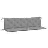 Vidaxl Garden Bench Pushions 2 Stcs 180x50x7 cm Oxford Stoff grau - afbeelding 2